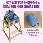 Shopping Cart Cover for Baby (Blue Checkered)