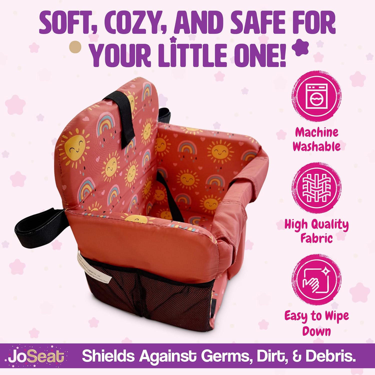 Shopping Cart Cover for Baby (Sun Rainbows)