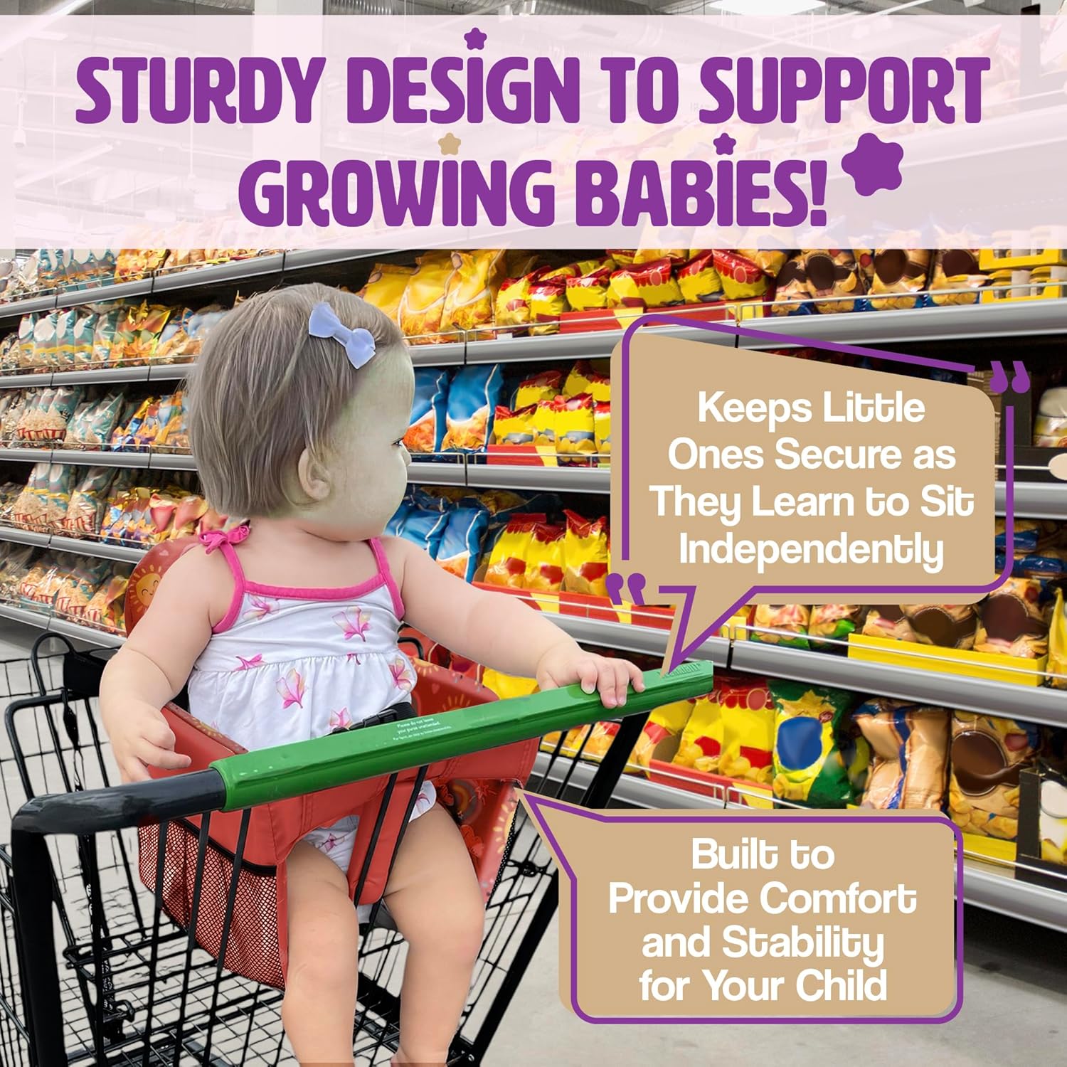 Shopping Cart Cover for Baby (Sun Rainbows)