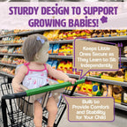 Shopping Cart Cover for Baby (Beige Diagonal Checkered)