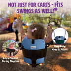 Shopping Cart Cover for Baby (Blue Checkered)