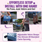 Shopping Cart Cover for Baby (Blue Checkered)