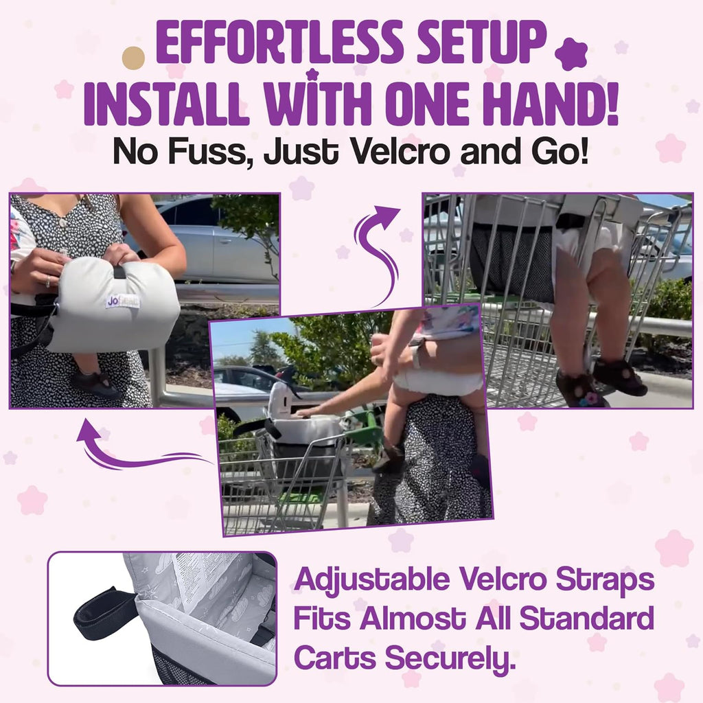 Shopping Cart Cover for Baby (Grey Clouds)