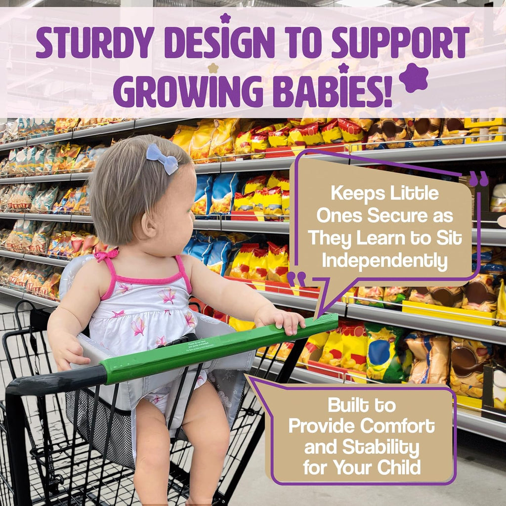 Shopping Cart Cover for Baby (Grey Clouds)