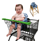 Shopping Cart Cover for Baby (Blue Checkered)