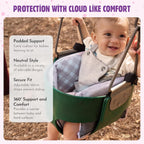 Shopping Cart Cover for Baby (Beige Diagonal Checkered)
