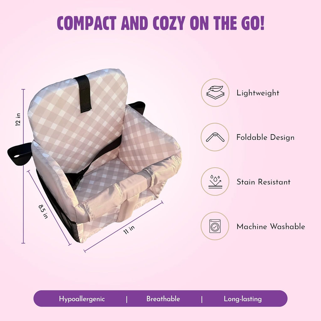 Shopping Cart Cover for Baby (Beige Diagonal Checkered)