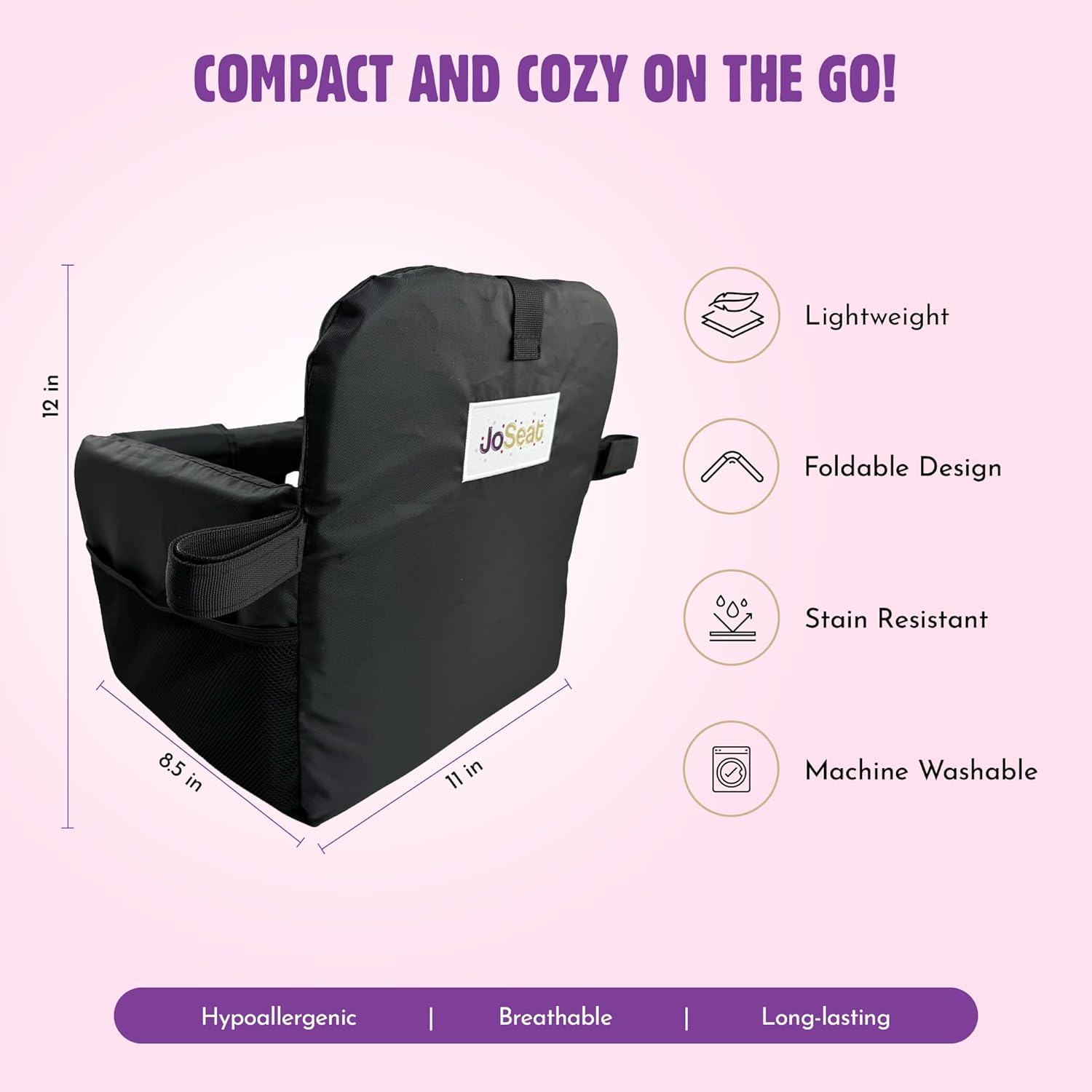 Shopping Cart Cover for Baby (Black)