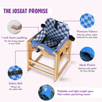 Shopping Cart Cover for Baby (Blue Checkered)