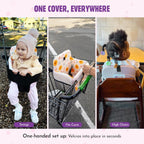 Shopping Cart Cover for Baby (floral)