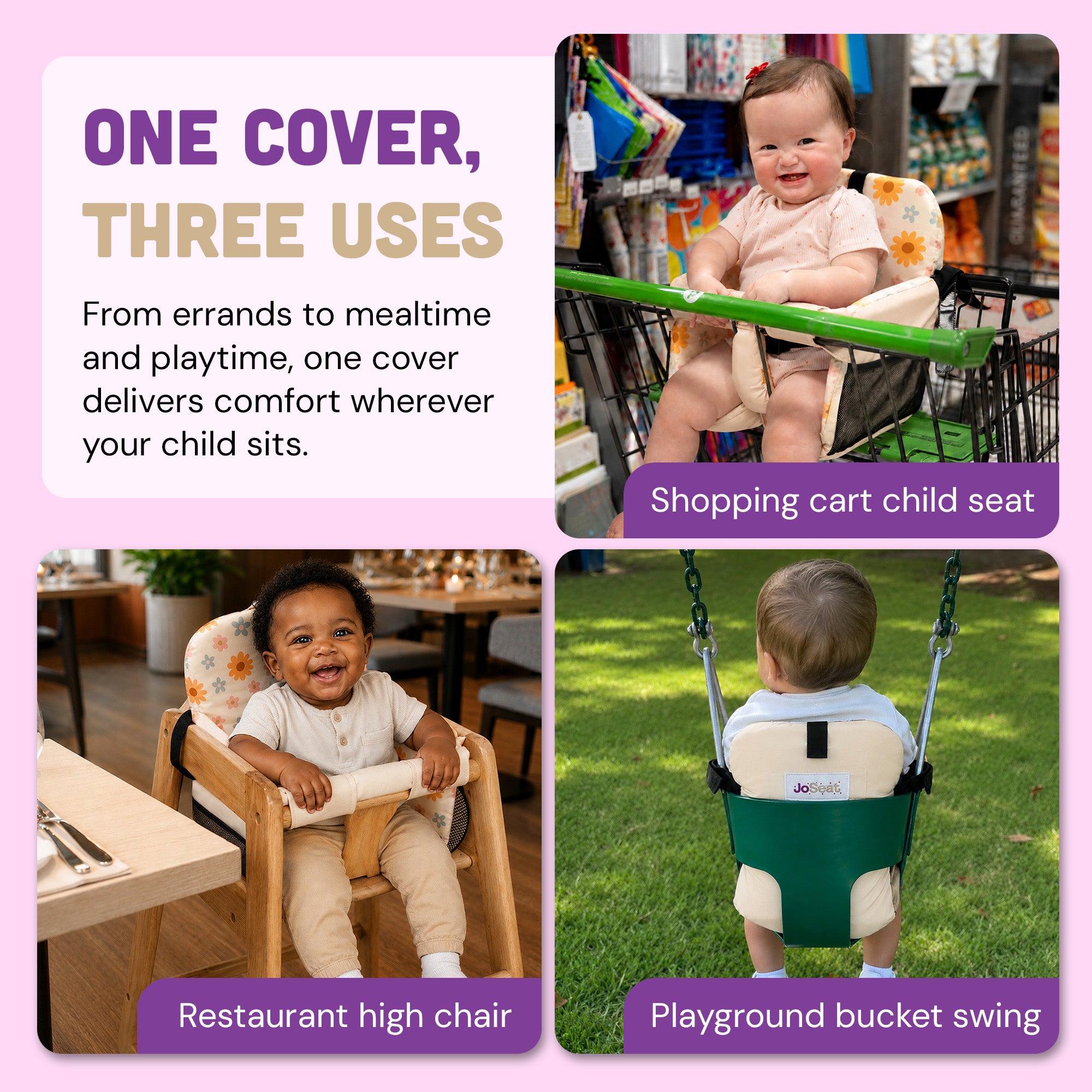 Shopping Cart Cover for Baby (floral) – JoSeat