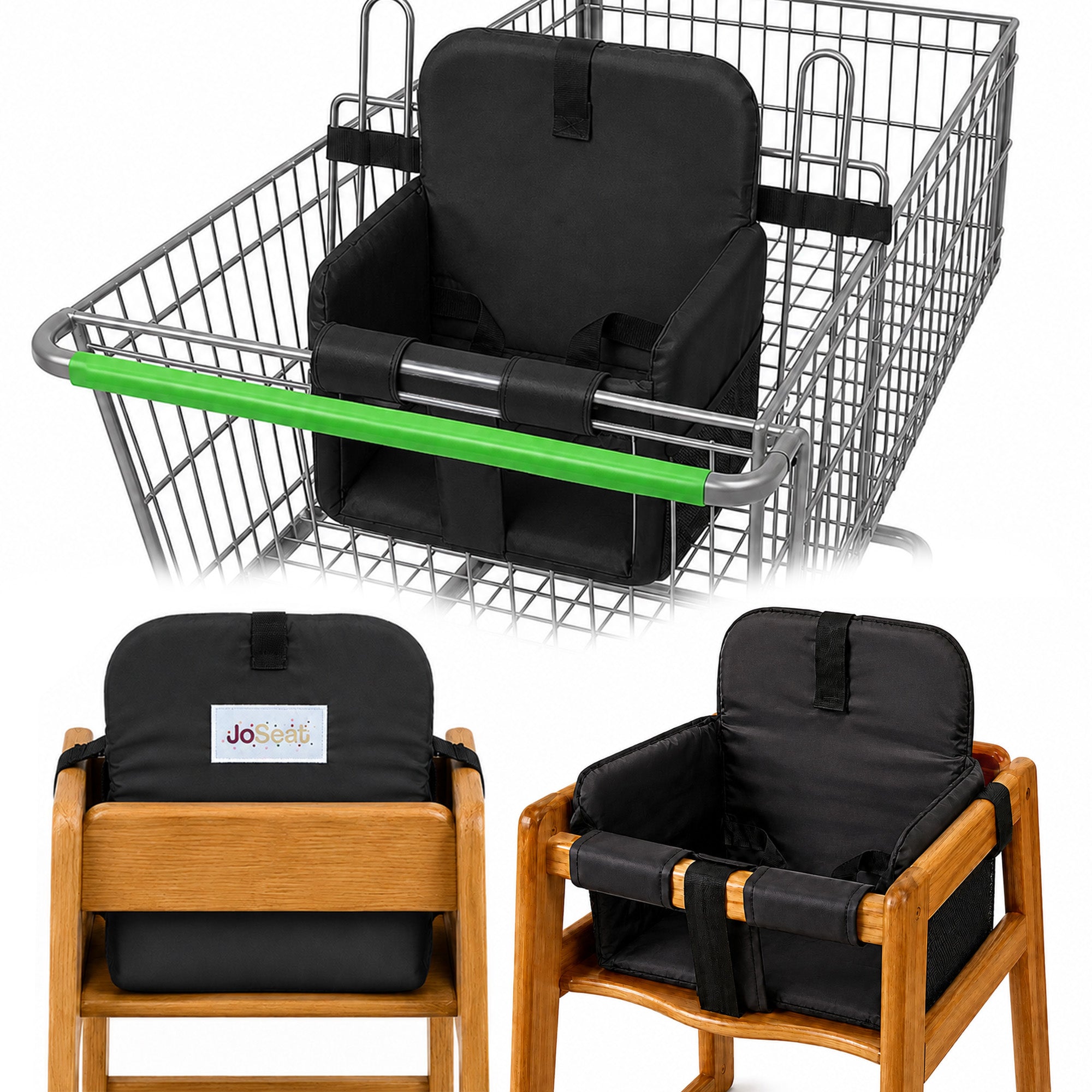 Shopping Cart Cover for Baby (Black)