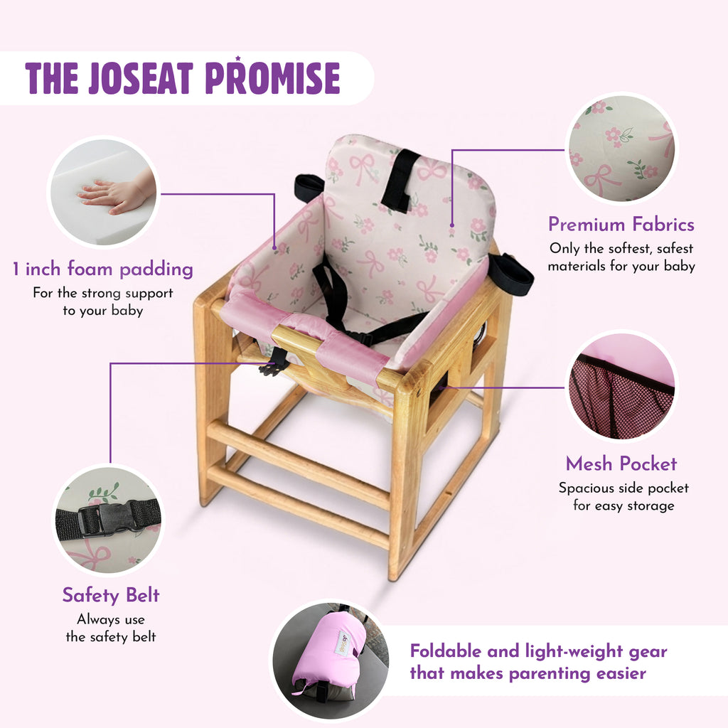 Shopping Cart Cover for Baby (Pink Bows)